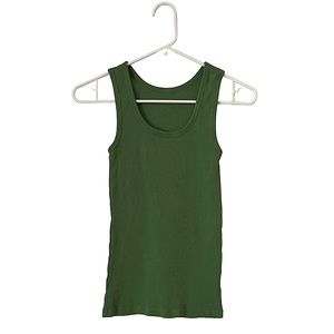 Old Navy Green Ribbed Tank Top Women's Size Small
